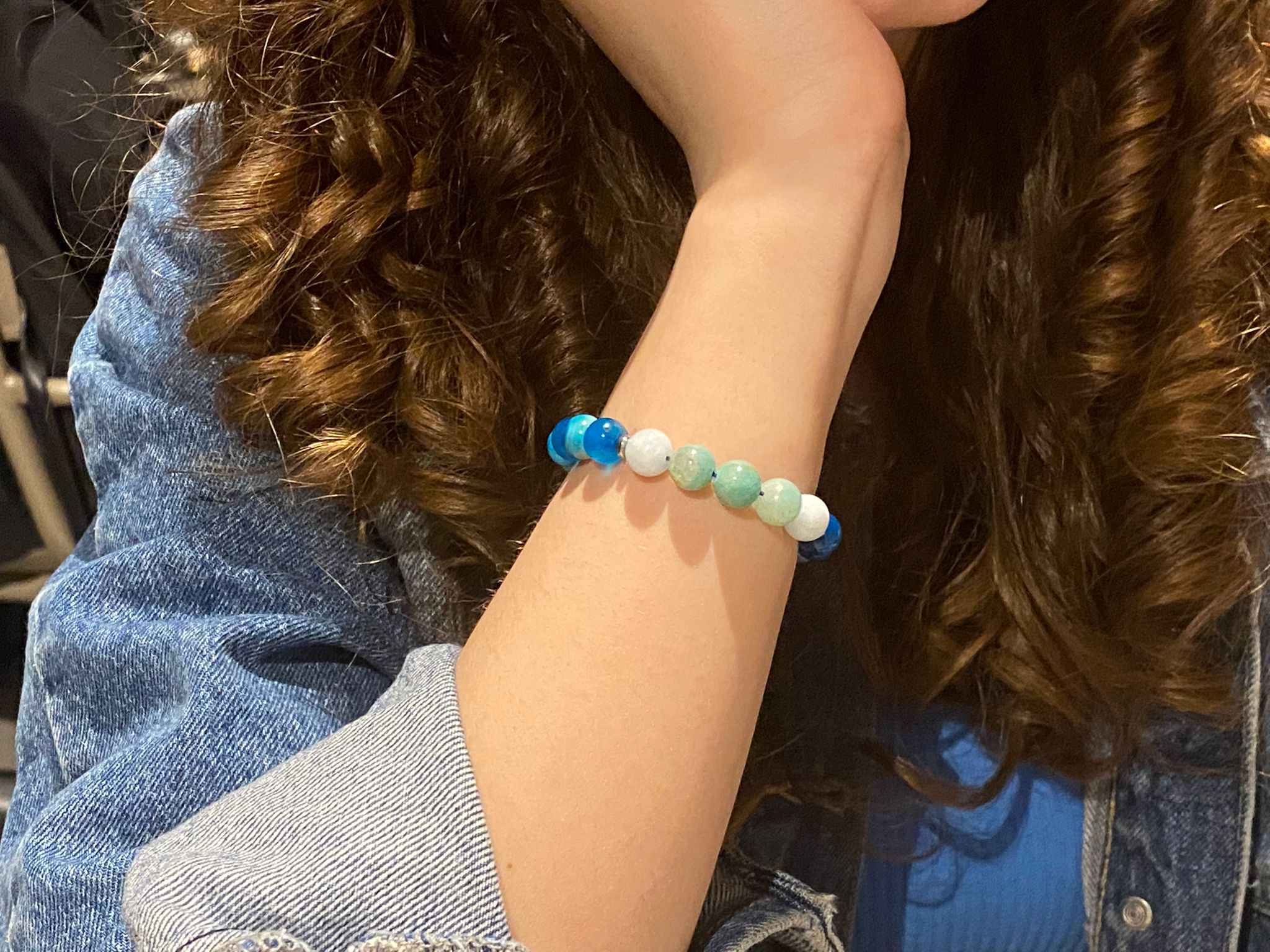 Girl wearing balance bracelet