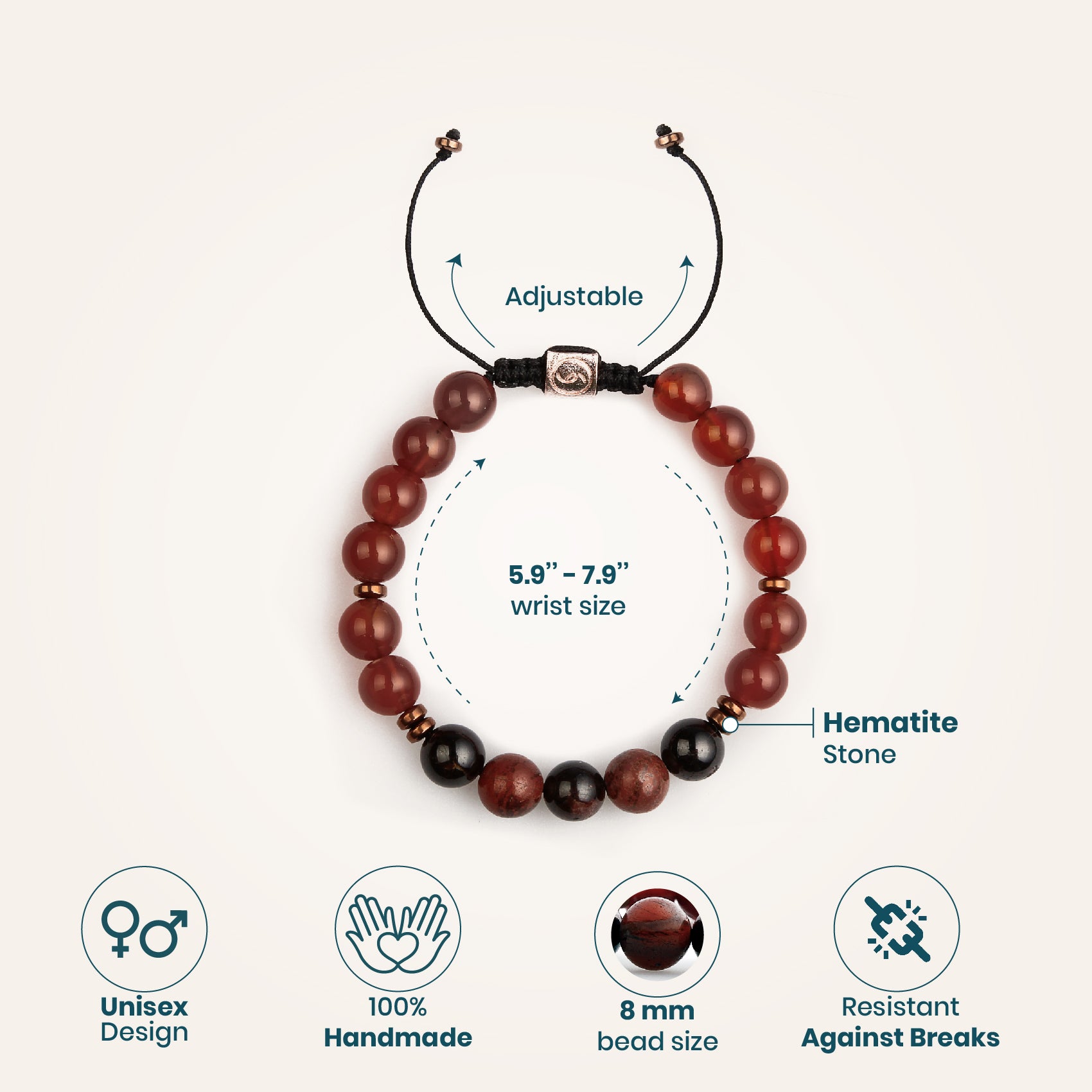 STAMINA NATURAL BRACELET Size 2024 20cm