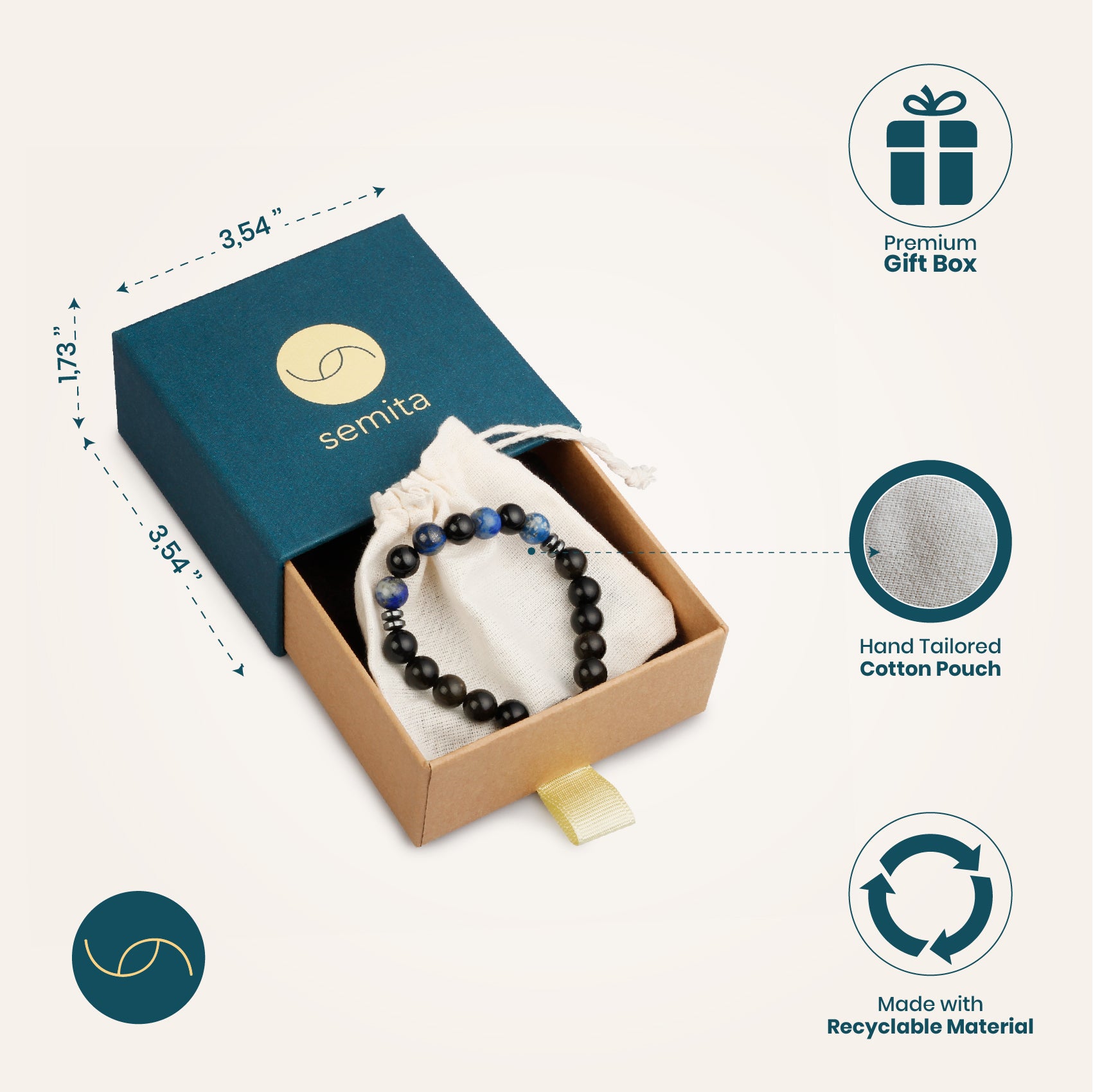 Shield and protection bracelet in premium gift box